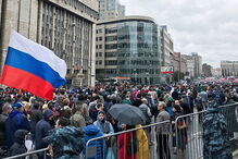 Centenas manifestaram-se em Moscovo