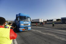 As imagens do primeiro dia de greve dos motoristas