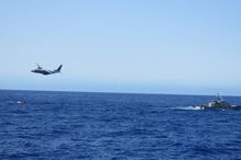 Força Aérea do Aeródromo do Porto Santo detetou a balsa com os pescadores