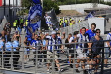 Adeptos do FC Porto chegam ao Estádio da Luz