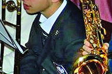 Lucas Leote tocava trombone 