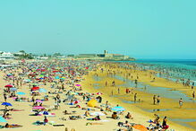 Praia de Carcavelos em Cascais