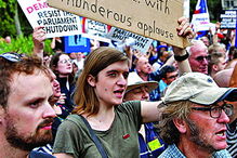 Manifestação em Londres 