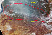 Imagem de fogos em Angola 