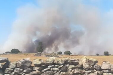 Oito meios aéreos e mais de 200 bombeiros combatem incêndio em Nisa