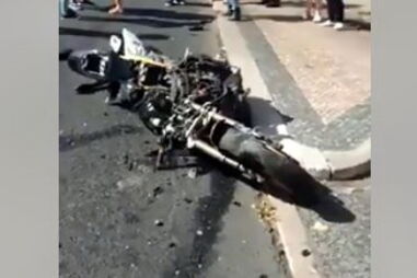 Mota ficou destruída