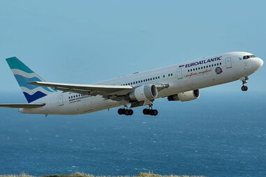 Avião da companhia aérea EuroAtlantic