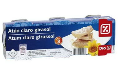 Atum enlatado em óleo de girassol da marca DIA continham botox
