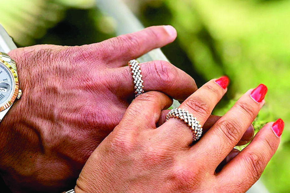 Alianças de Rui Patrício e Vera Ribeiro