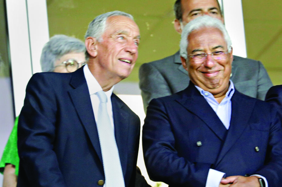 Marcelo Rebelo de Sousa, presidente da república,  e António Costa, primeiro-ministro, assistiram ao jogo de ontem no Algarve.