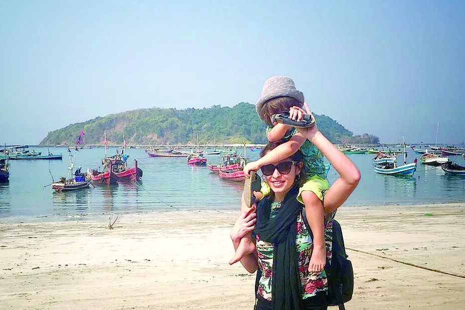 Vera Kolodzig tem uma relação muito próxima com o filho, de 4 anos 