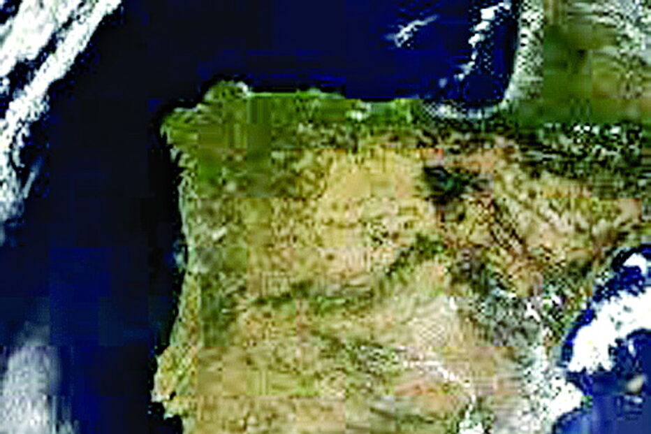 Portugal e Espanha de céu limpo 