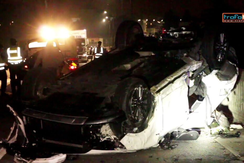 Homem ferido em despiste seguido de capotamento na Trofa