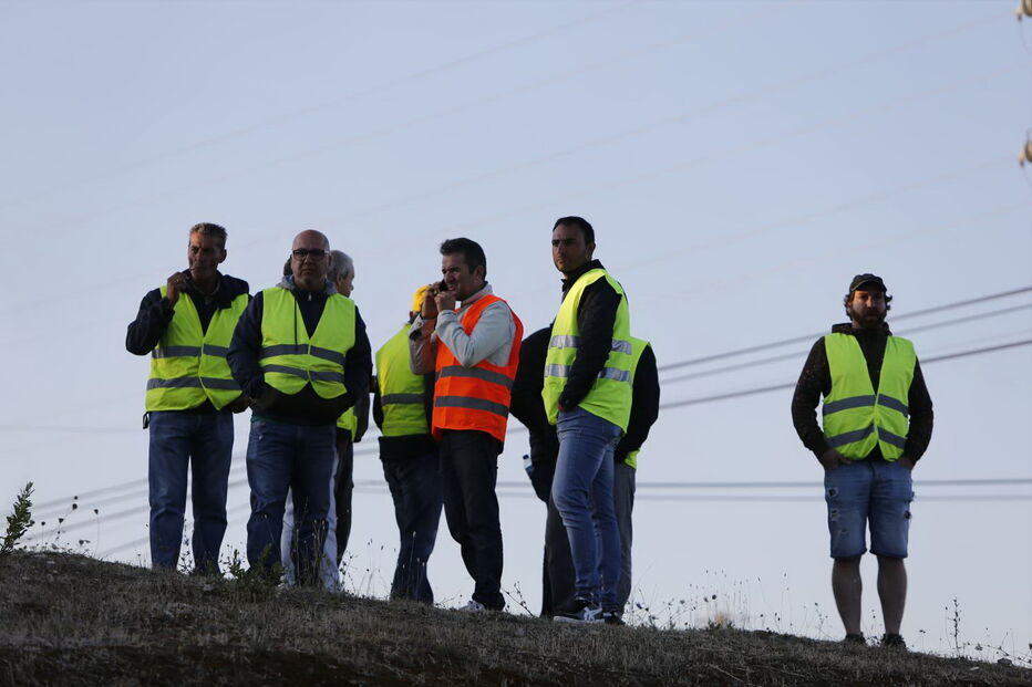 As imagens do primeiro dia de greve dos motoristas