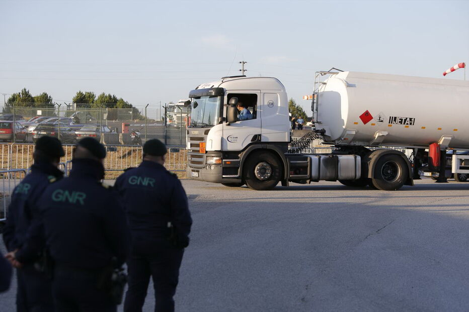 As imagens do primeiro dia de greve dos motoristas
