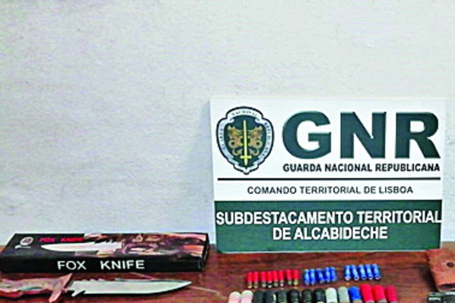 Armas apreendidas pela GNR