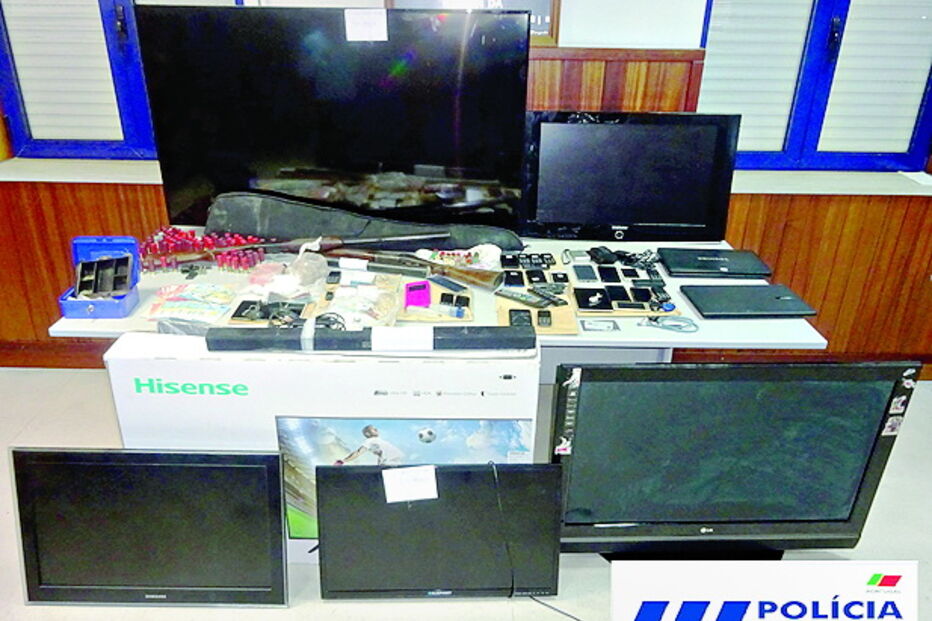 Material apreendido pela PSP 