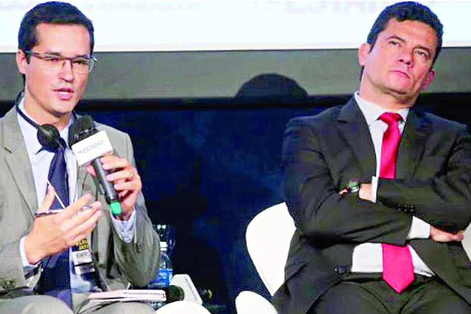 Procurador Deltan Dallagnol e o ex-juiz Sérgio Moro