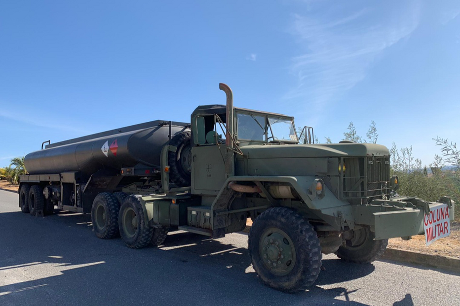 Estado-Maior-General das Forças Armadas pré-posicionou em Ourique, um atrelado cisterna com cerca de 20 000 litros de combustível