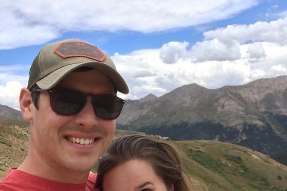 Mary Staud e o marido