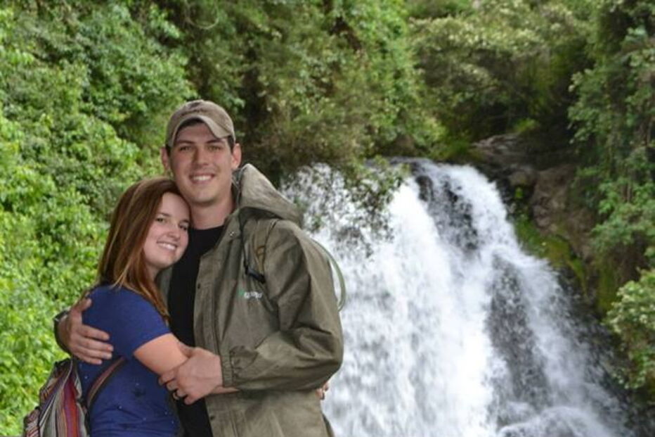 Mary Staud e o marido