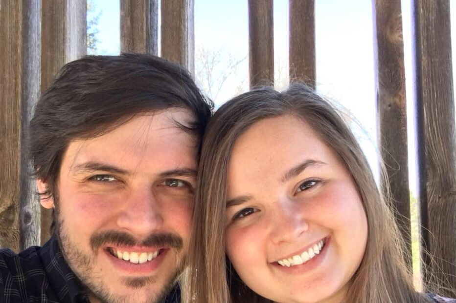 Mary Staud e o marido