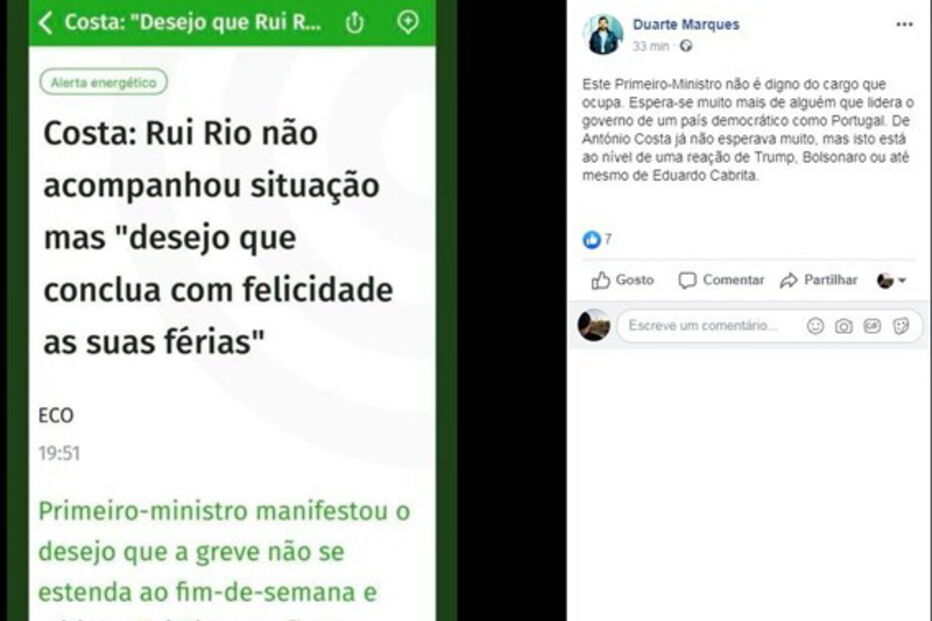 Deputado do PSD Duarte Marques chama “besta” a António Costa e depois apaga