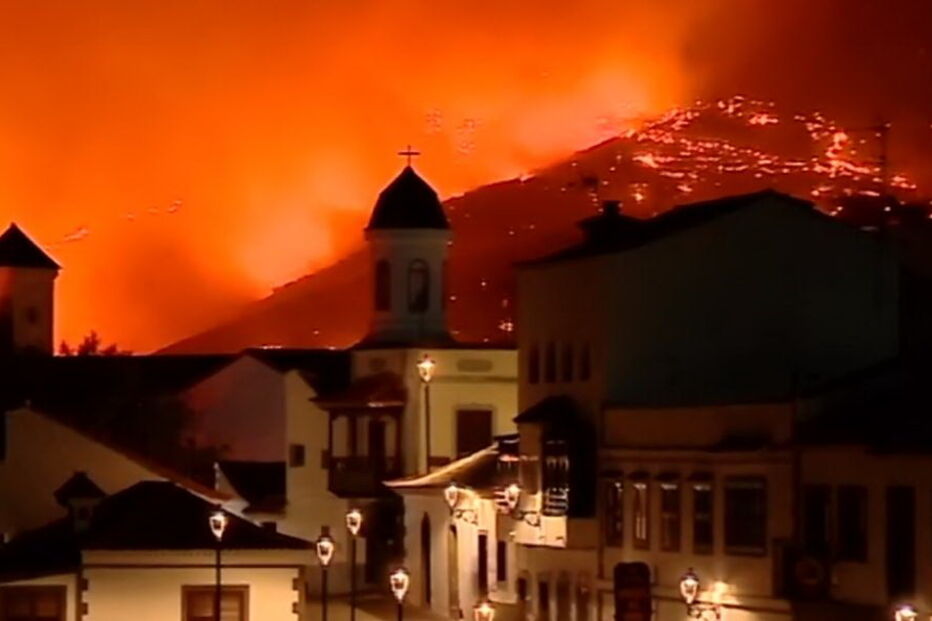Chamas na Ilha Gran Canaria