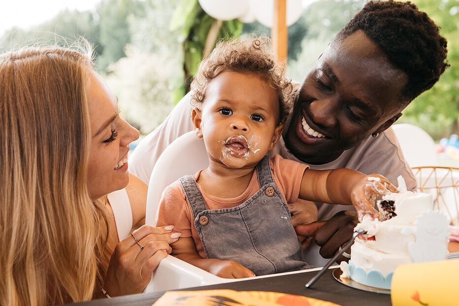 Éder com a mulher e o filho