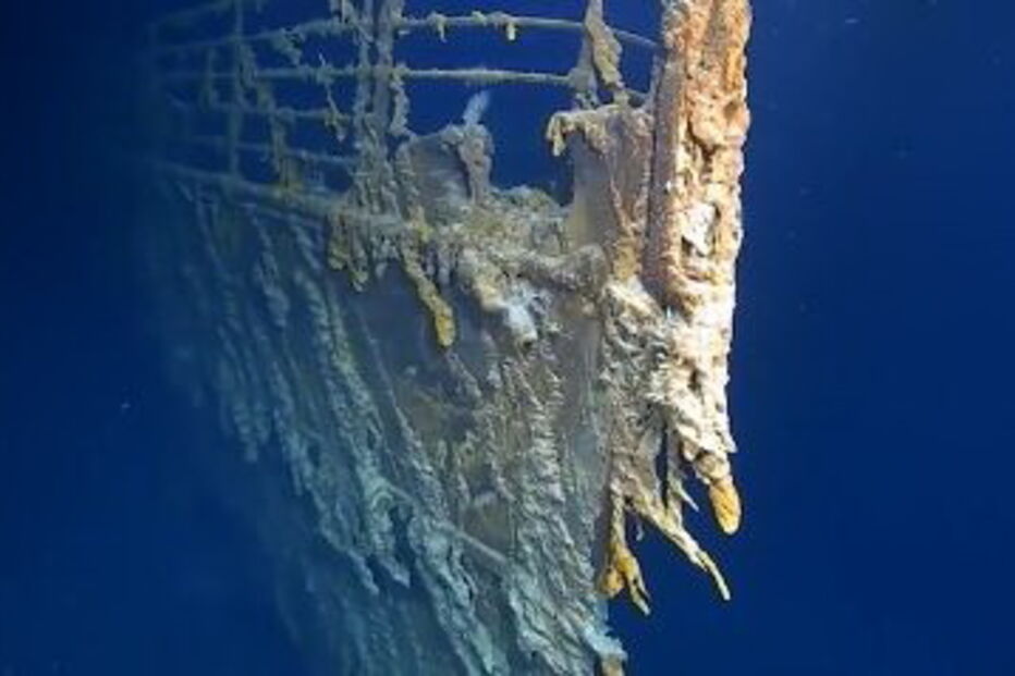 Novas imagens do navio Titanic mostram forte deterioração da embarcação