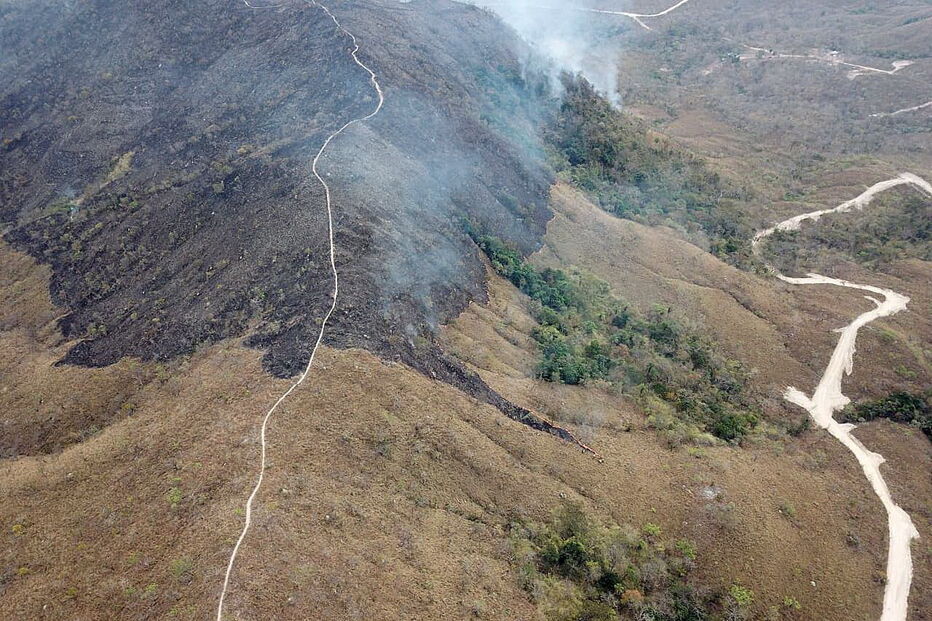 Amazónia consumida pelas chamas