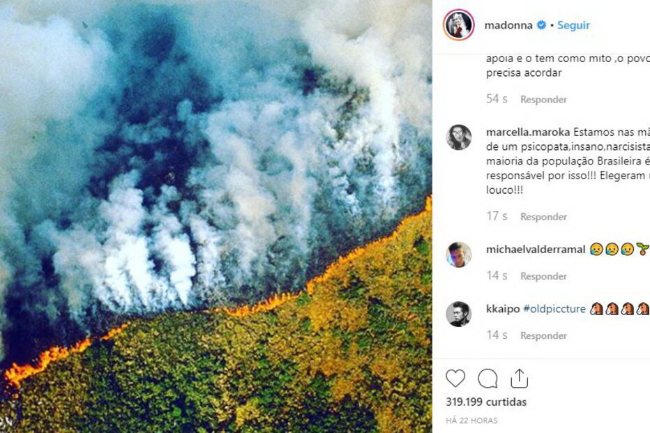 Madonna partilhou uma imagem ainda mais antiga: de junho de 1989