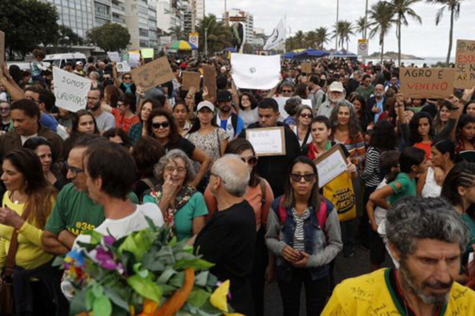 Domingo foi o terceiro dia consecutivo de manifestações pela preservação da Amazónia