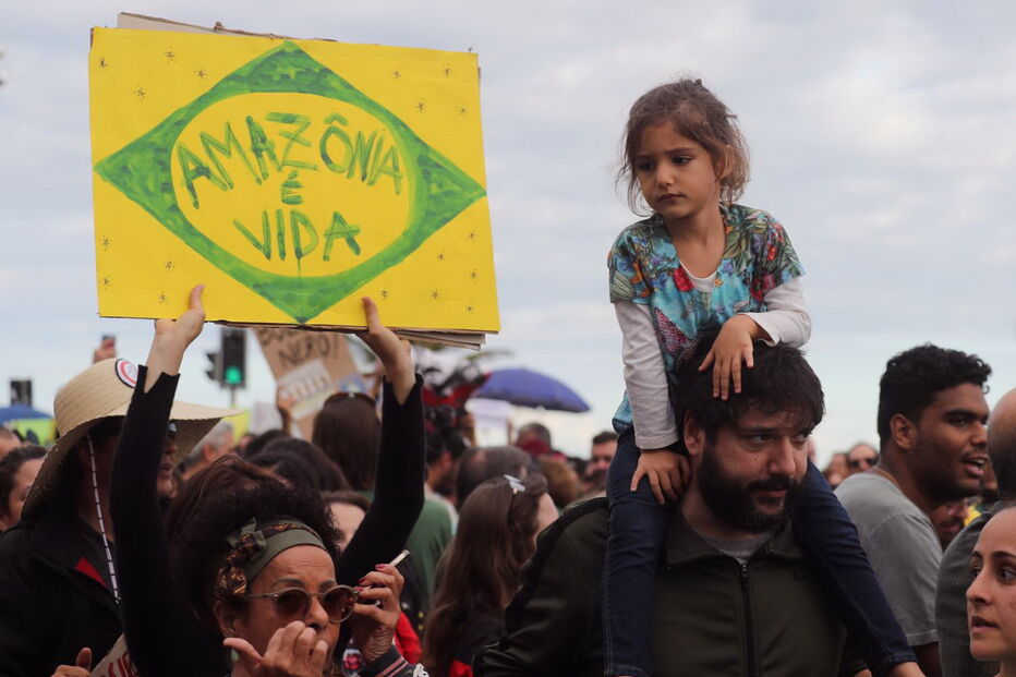 Domingo foi o terceiro dia consecutivo de manifestações pela preservação da Amazónia	