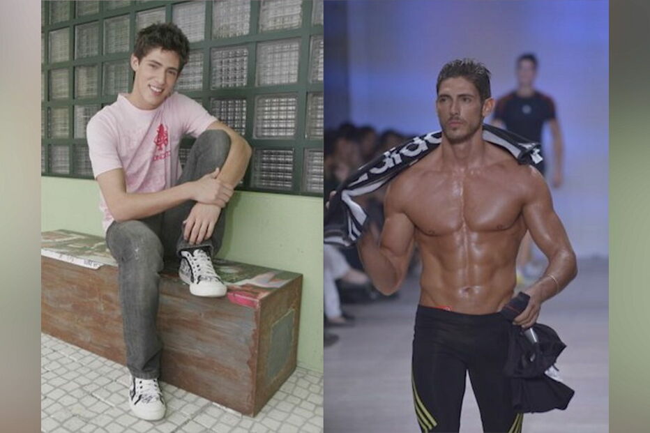 As fotos de Ângelo Rodrigues antes e depois de administrar testosterona