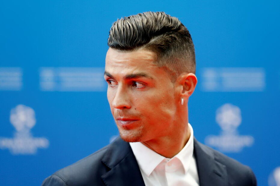 Cristiano Ronaldo na gala da UEFA