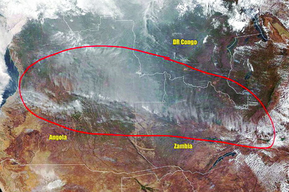 Imagem de fogos em Angola 