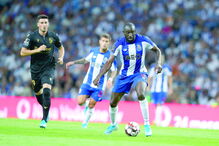 Marega marcou dois golos no jogo de ontem, e foi determinante no triunfo do FC Porto sobre a equipa do V. Guimarães 