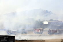 Chamas consomem zona de mato na Brandoa