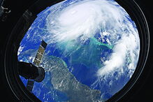 O ‘Dorian’ visto a partir da Estação Espacial Internacional 