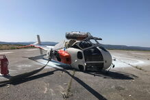 Helicóptero que caiu na Pampilhosa da Serra