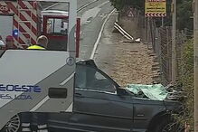 Colisão entre carro e autocarro faz quatro feridos na Venda do Pinheiro