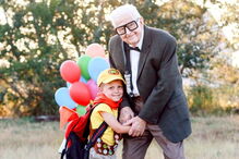 Elijah com o bisavô