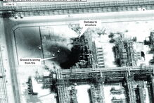 Fotos de satélite divulgadas pelos EUA mostram pontos de impacto contra petrolíferas