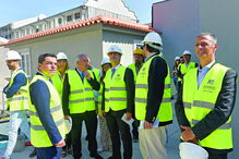 Ricardo Rio fez ontem uma visita às obras do Centro de Juventude de Braga
