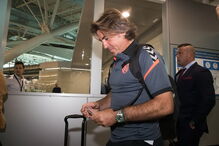 Partida do SC Braga para Wolverhampton em Inglaterra, do Aeroporto Sá Carneiro, na Maia (Porto)