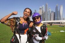 Depois do salto de paraquedas