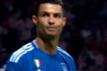 Gesto 'polémico' de Ronaldo durante o jogo com o Atlético de Madrid 