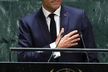 Emmanuel Macron nas Nações Unidas