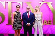 Octávio Ribeiro (diretor-geral do CM e CMTV) com Daniela Polónia e Mariana Águas